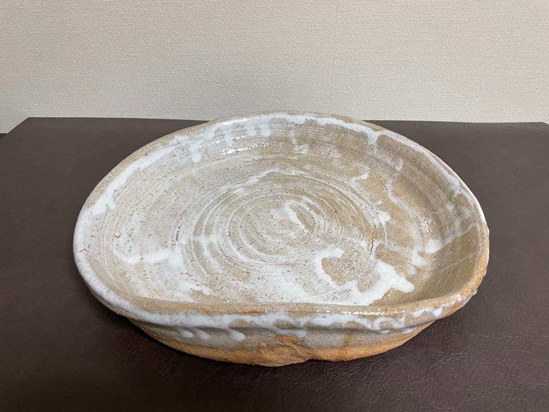 十代三輪休雪　萩焼平鉢　萩焼　茶道具