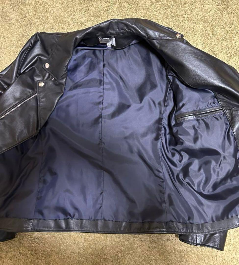 beauty&youth レザーライダース　ブラック　xl