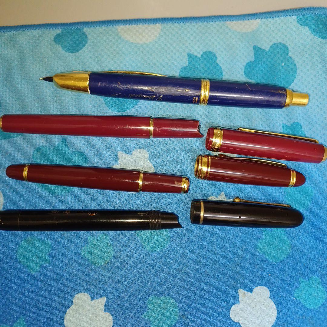 Pilot キャップレス18K 1本 ほか3本 ペン先なし ジャンク