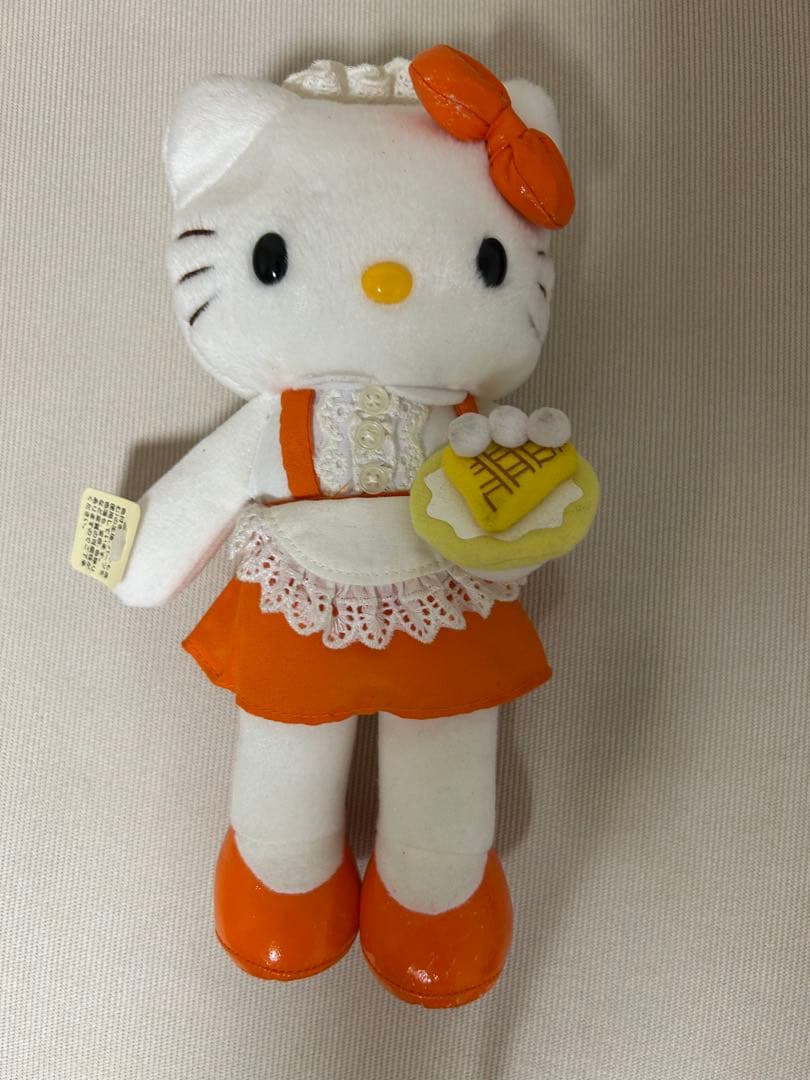 超激レア☆足長キティ☆ウェイトレスコスチュームぬいぐるみ　2003年　非売品