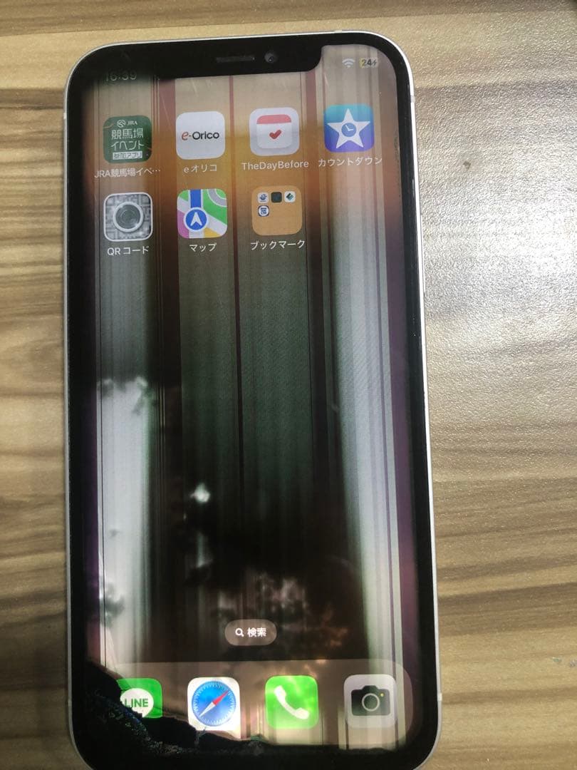 Apple iPhone 液晶漏れ　ジャンク品