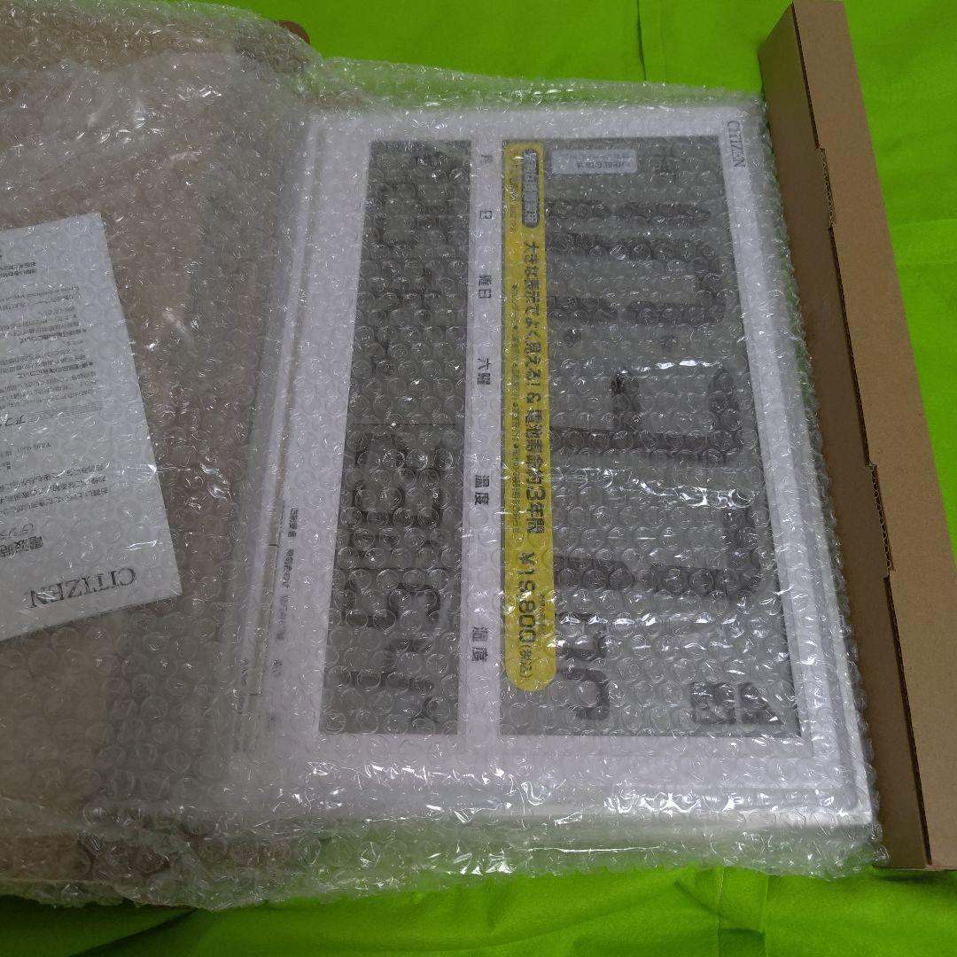 新品／シチズンCITIZEN電波時計8RZ199-019デジタル置掛兼用 温湿度