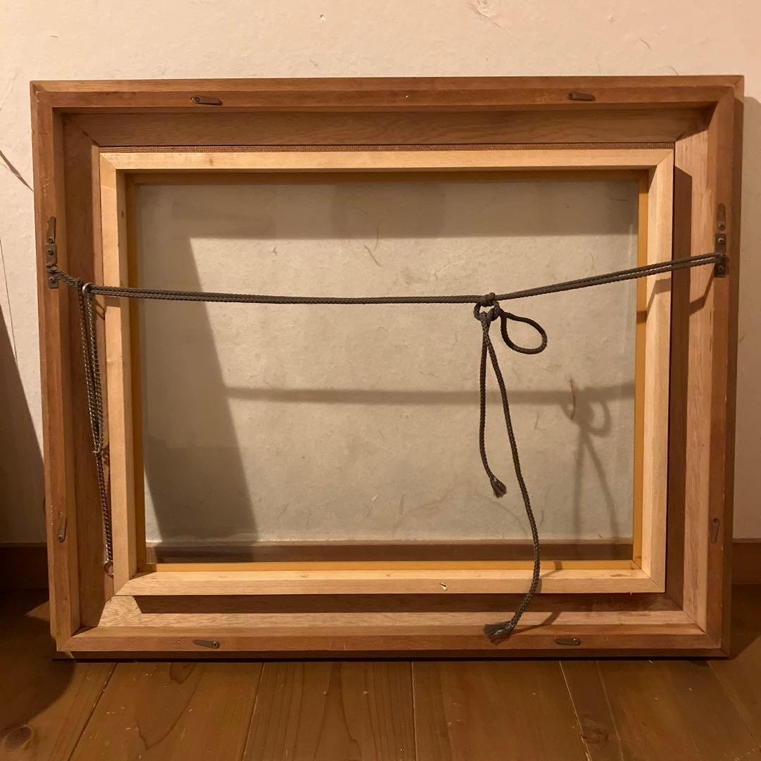 小松六郎　「甃道の秋（二月堂の坂道）」　油彩画　F6