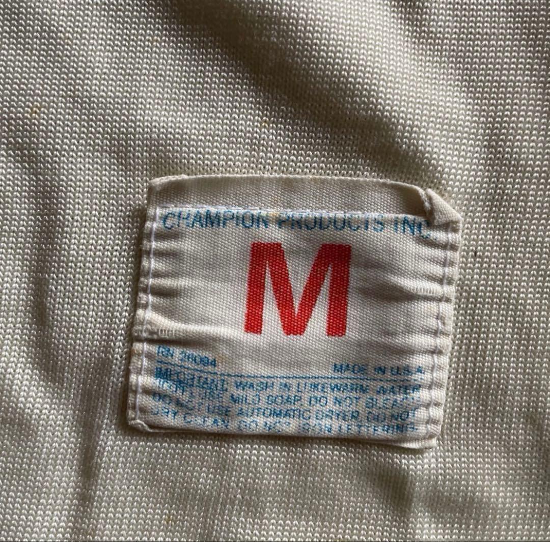 バータグ　70's USA製 Champion フットボールTシャツ