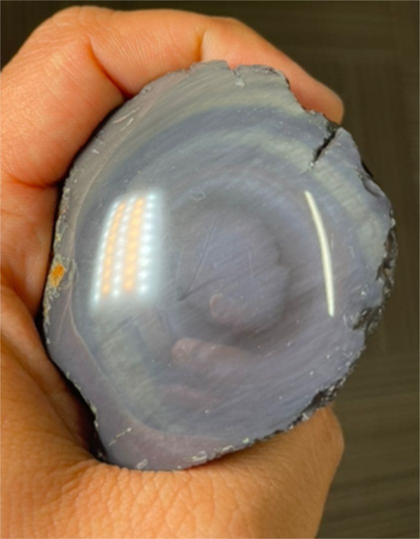 研磨済　十勝石玲瓏　パステル色レインボーオブシディアン