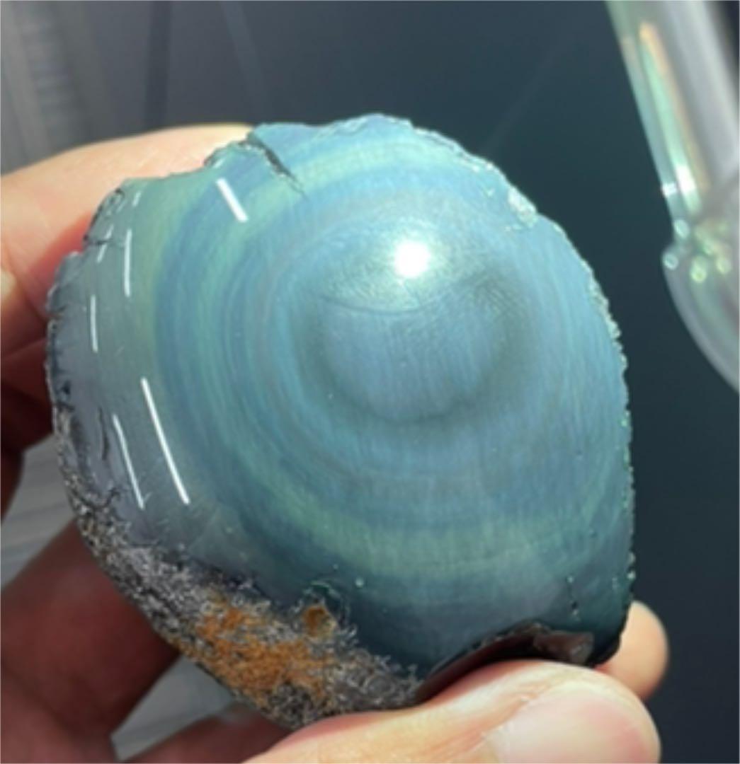 研磨済　十勝石玲瓏　パステル色レインボーオブシディアン