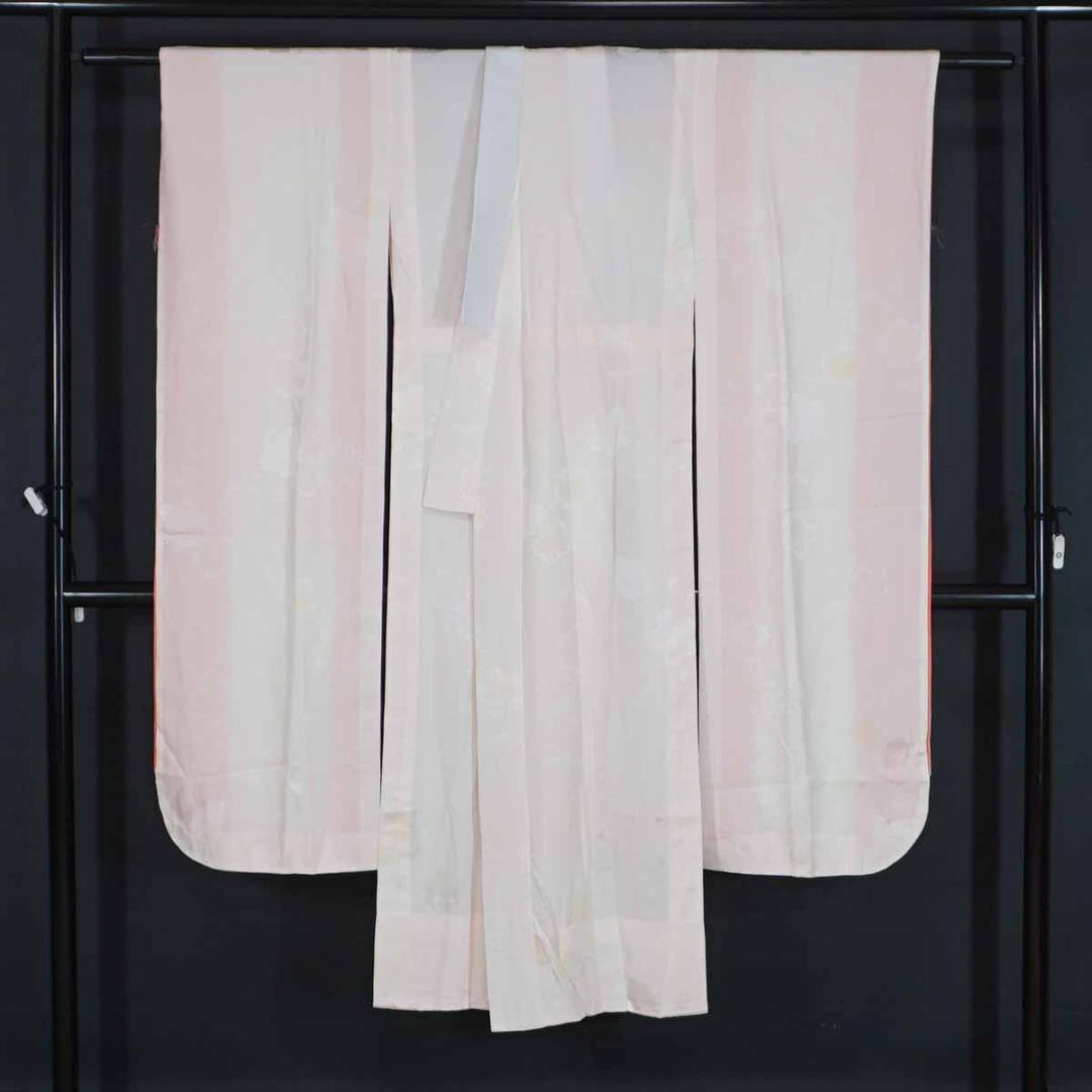 165-170cm　LLサイズ　渋紫　正絹振袖　長じゅばんセット　　a202