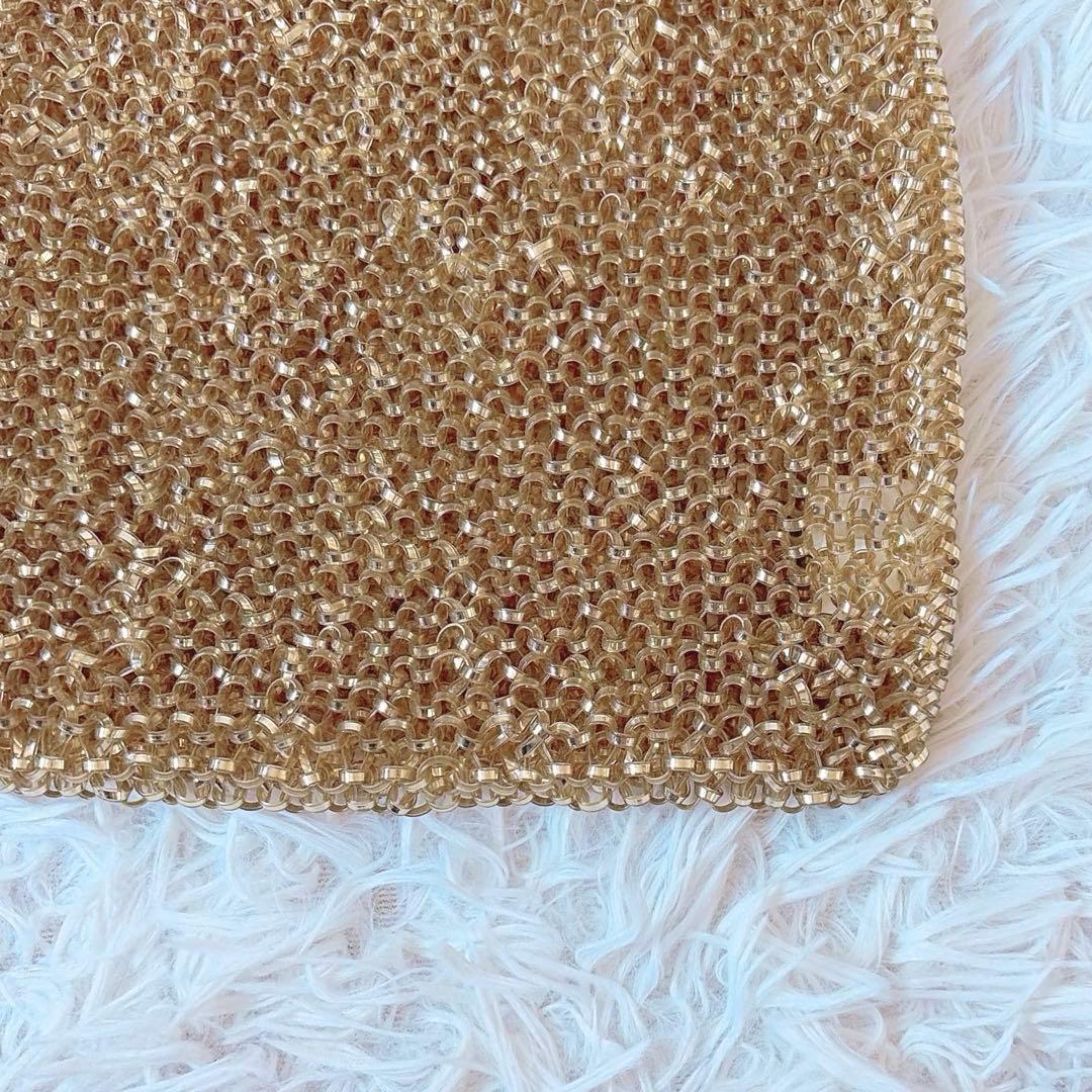 アンテプリマ　スクエアミディアム　シャンパンゴールド　チェーン　チャーム付き