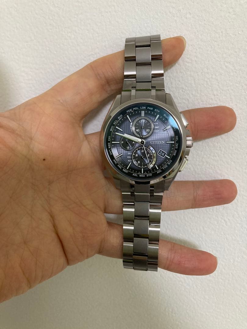 超美品！CITIZEN シチズン アテッサ チタン メンズ at8040-57e