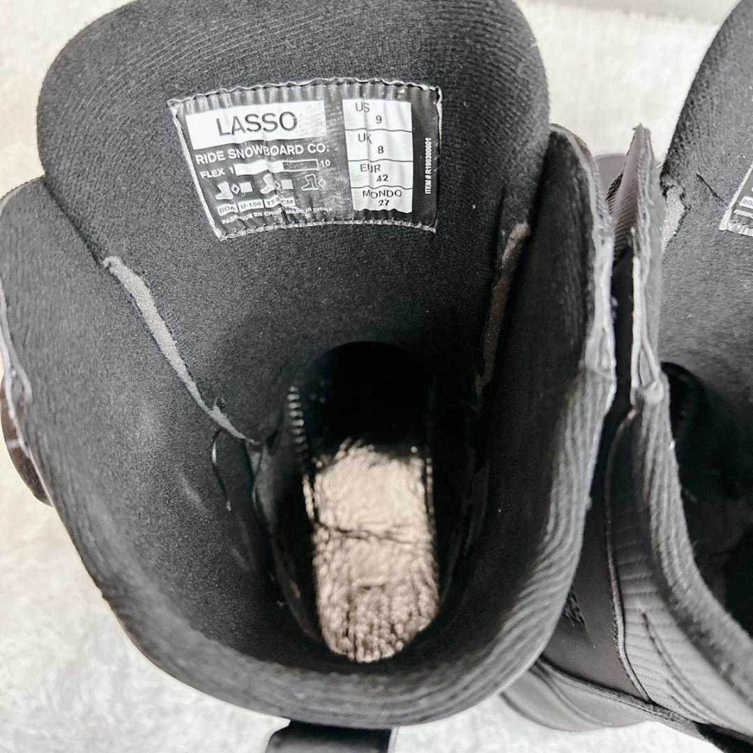 美品 RIDE ライド スノボ ブーツ LASSO ダブル BOA スノーボード