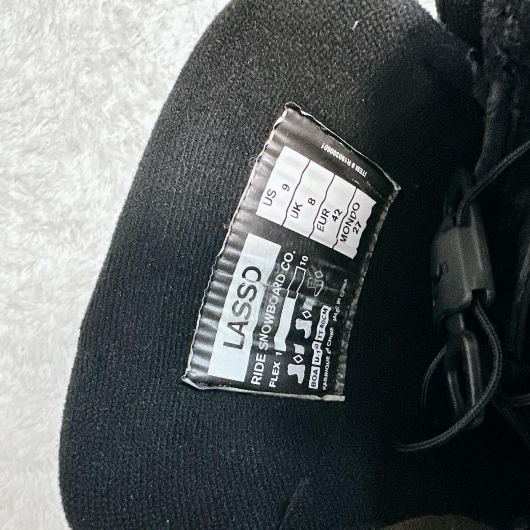 美品 RIDE ライド スノボ ブーツ LASSO ダブル BOA スノーボード