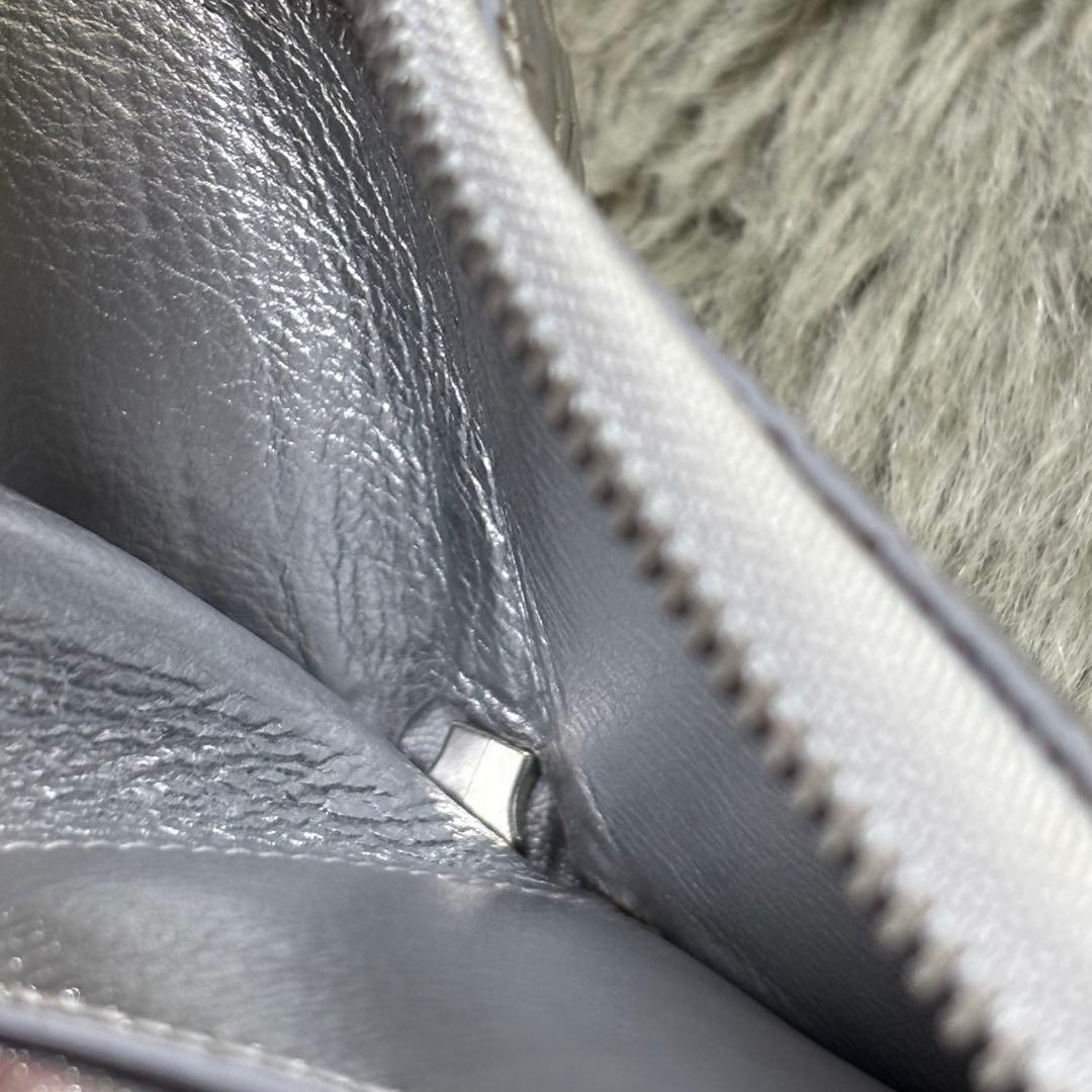 コムデギャルソン LOGOTYPE ZIP B シルバー ウォレット 未使用