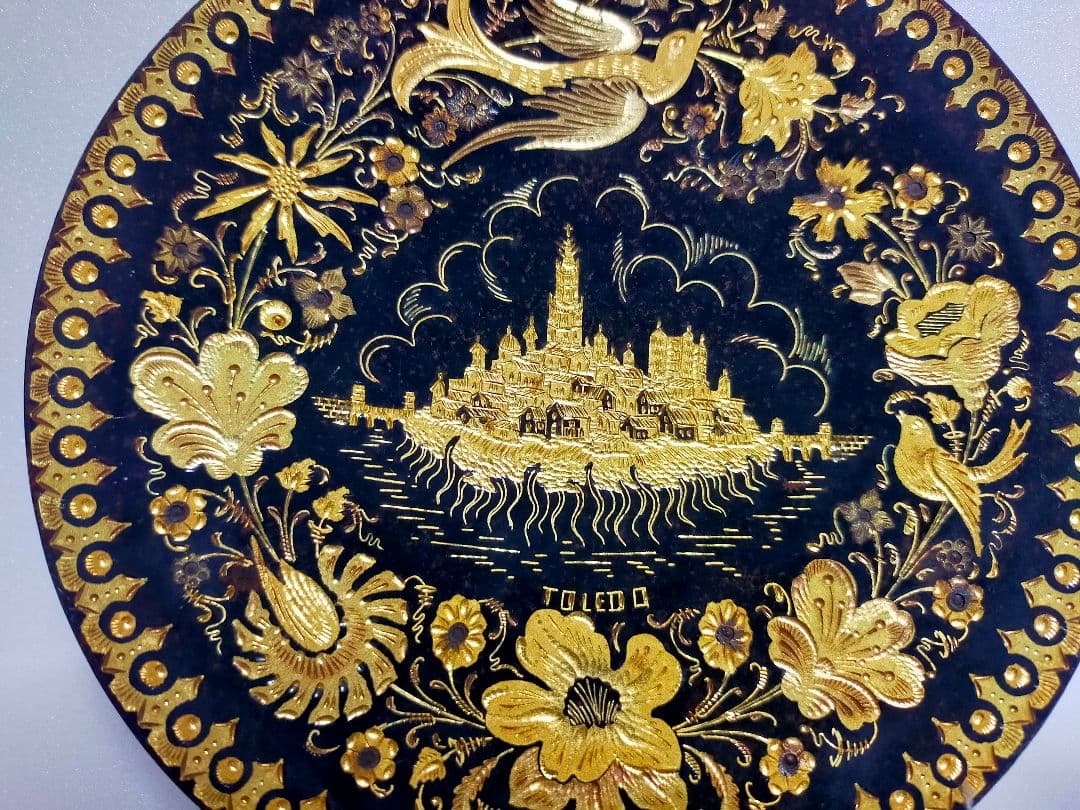 スペイン トレド Damasquinado(ダマスキナード) トレド大聖堂飾り皿