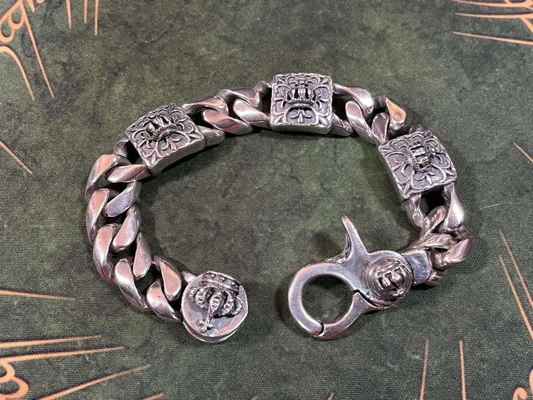  ORDER 初期クラウンブレスレット 約23cm ロイヤルオーダー