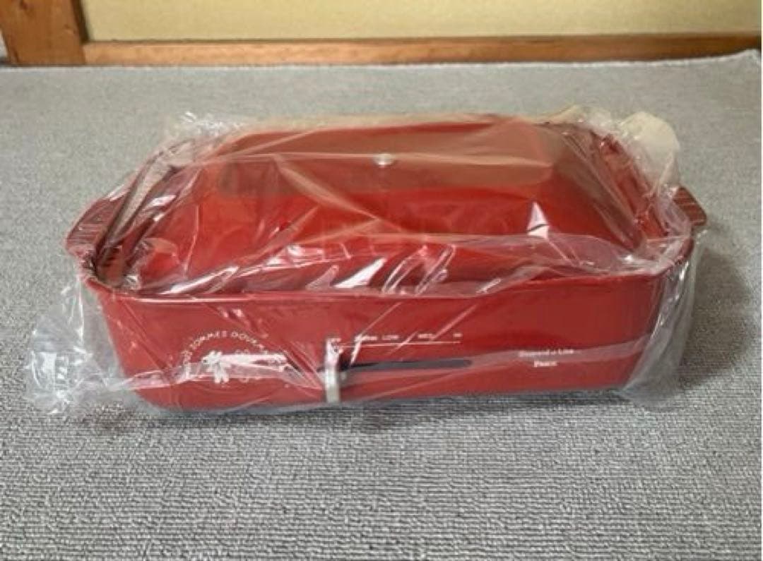 リサとガスパールホットプレート　赤（BRUNO）未使用