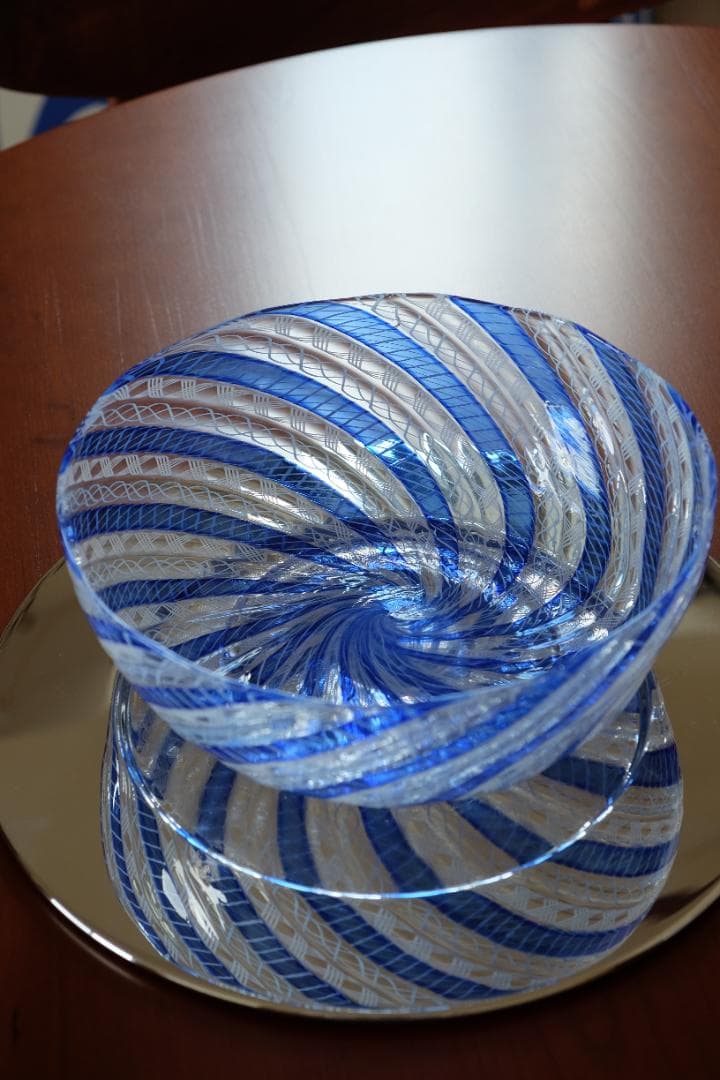 ベネチアンガラス レースガラス 検/舩木倭帆/藤田喬平/倉敷ガラス/ワイングラス