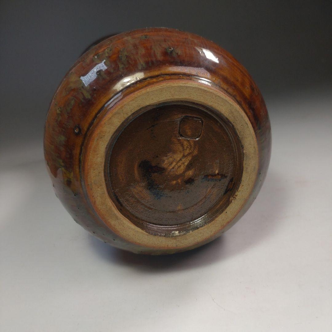 イ233 花瓶『亀井味楽造』『高取焼　御花瓶　花生　共箱』花器　茶道具