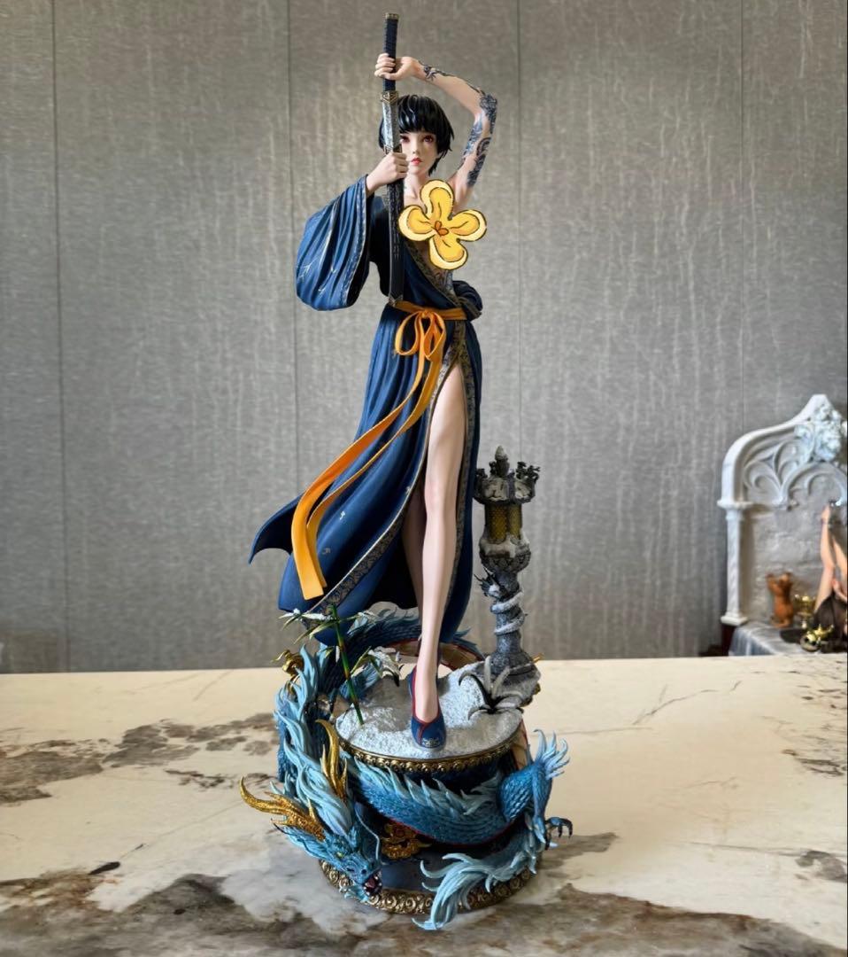 鬼刀シリーズ TES 風鈴小さな緑 海琴の煙 風鈴アスミ スタチュー フィギュア