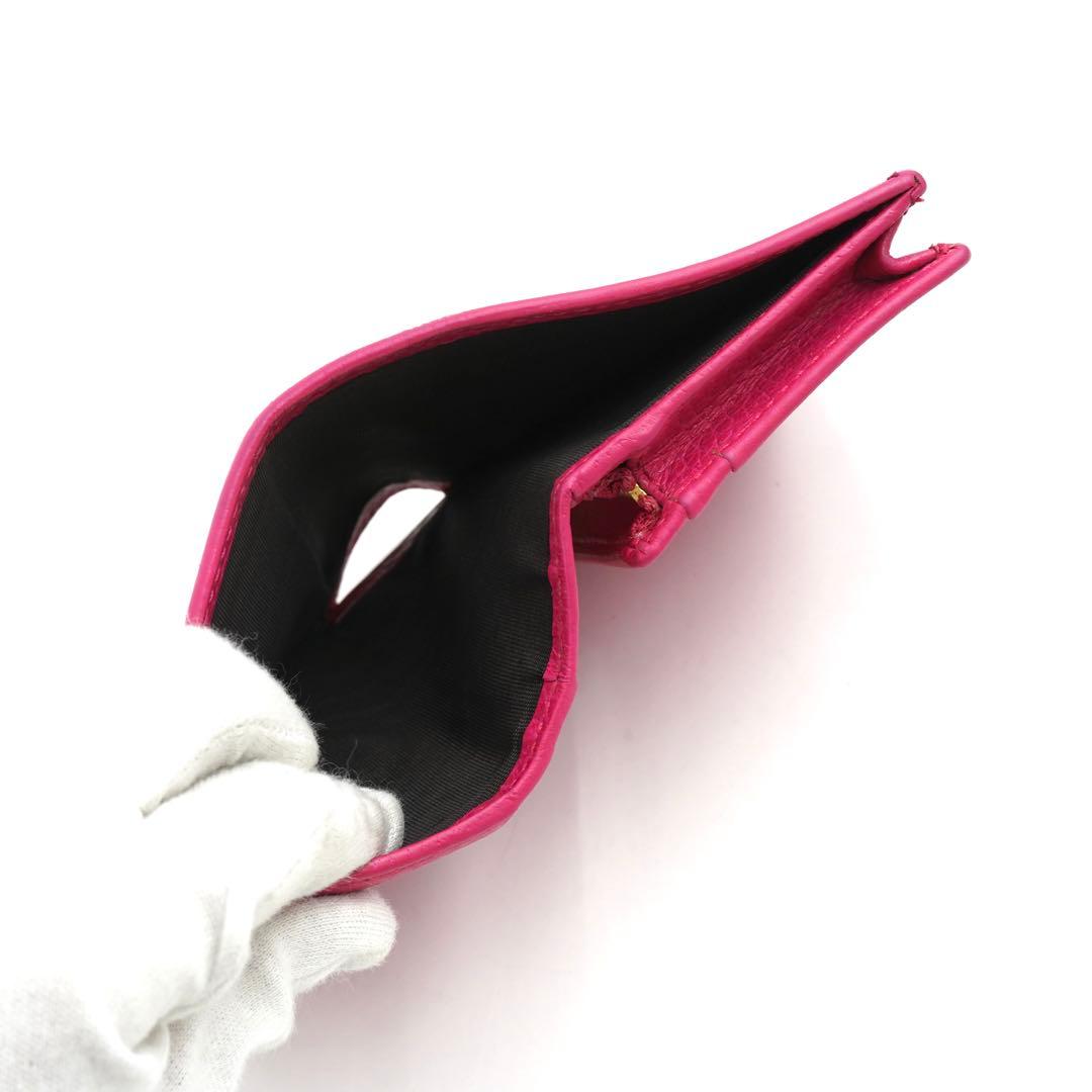 ✨未使用展示品✨　GUCCI ミニ財布　マーモント　GGロゴ 二つ折り　ピンク