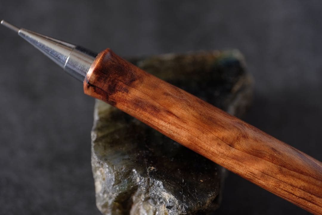 PG5木軸カスタム0196　高村杢工房 製図用シャープペンシル　魚梁瀬杉油杢