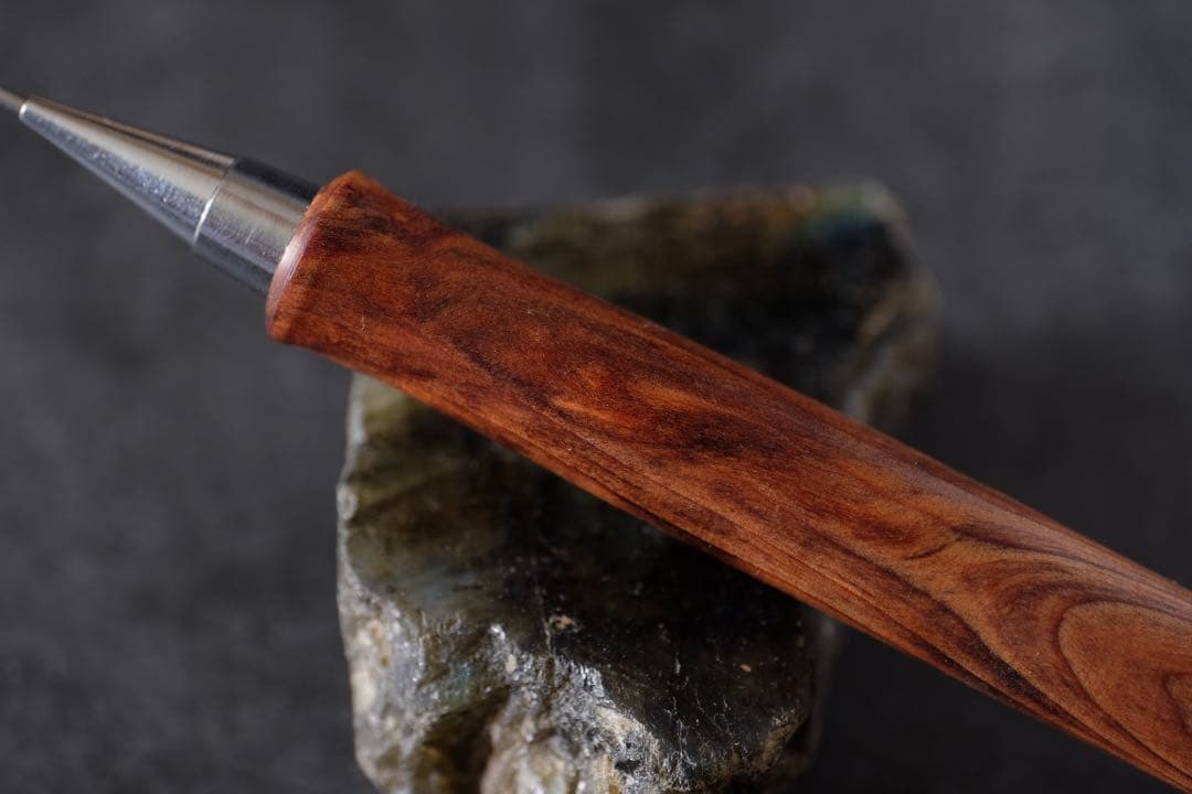 PG5木軸カスタム0196　高村杢工房 製図用シャープペンシル　魚梁瀬杉油杢