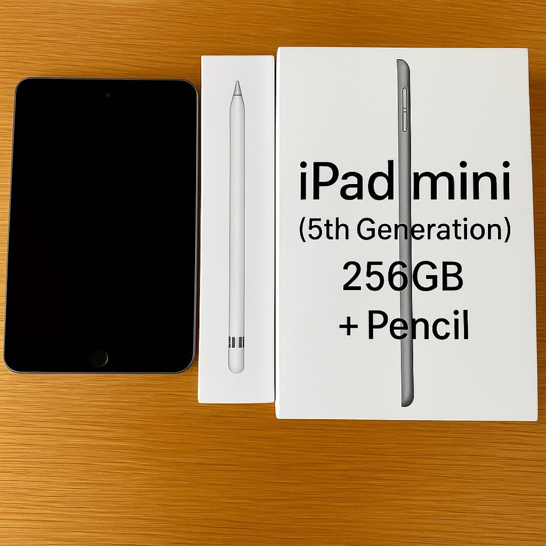 iPad mini5 256GB Apple Pencil付すぐ使えるフィルム付
