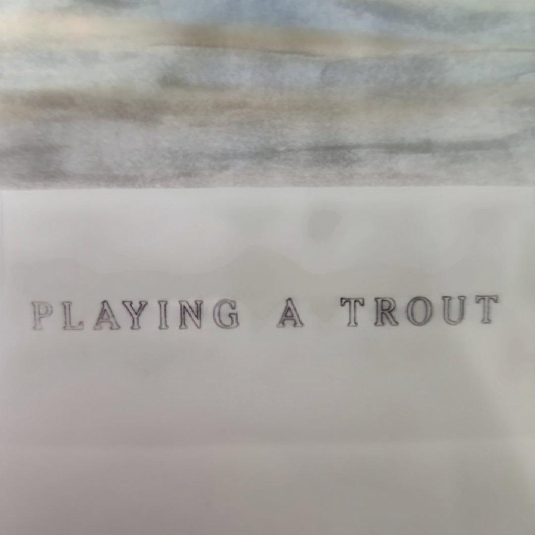 Douglas Adams 『PLAYING A TROUT 』版画