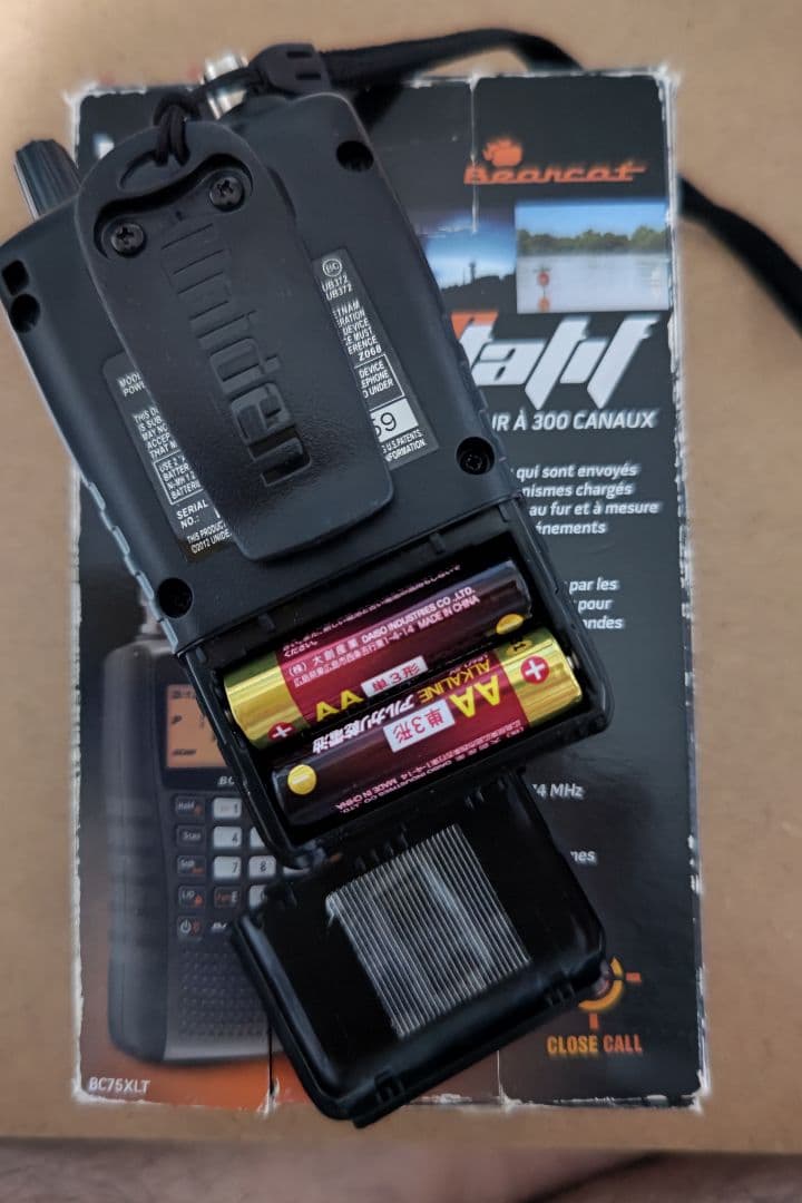 ユニデン BC75XLT エアバンドレシーバー