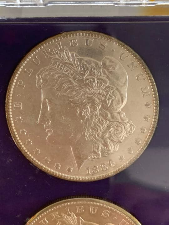 米国モーガンダラー　1ドル銀貨の5枚セット