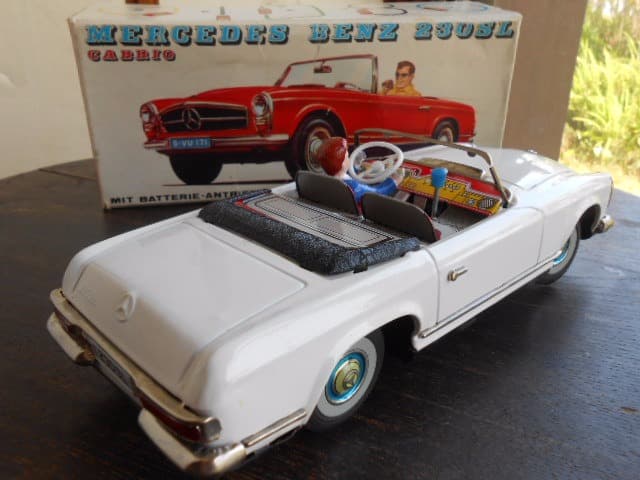 傑作★ 超希少！アルプス ALPS ベンツ 230SL 大型 ブリキ 箱