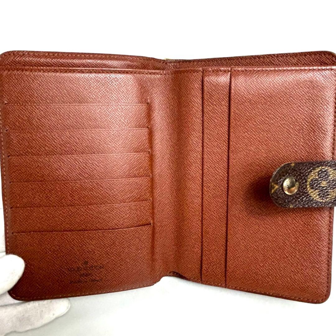 【美品】✅メンテ済み　ルイヴィトン　モノグラム　 ポルトパピエ　二つ折り財布