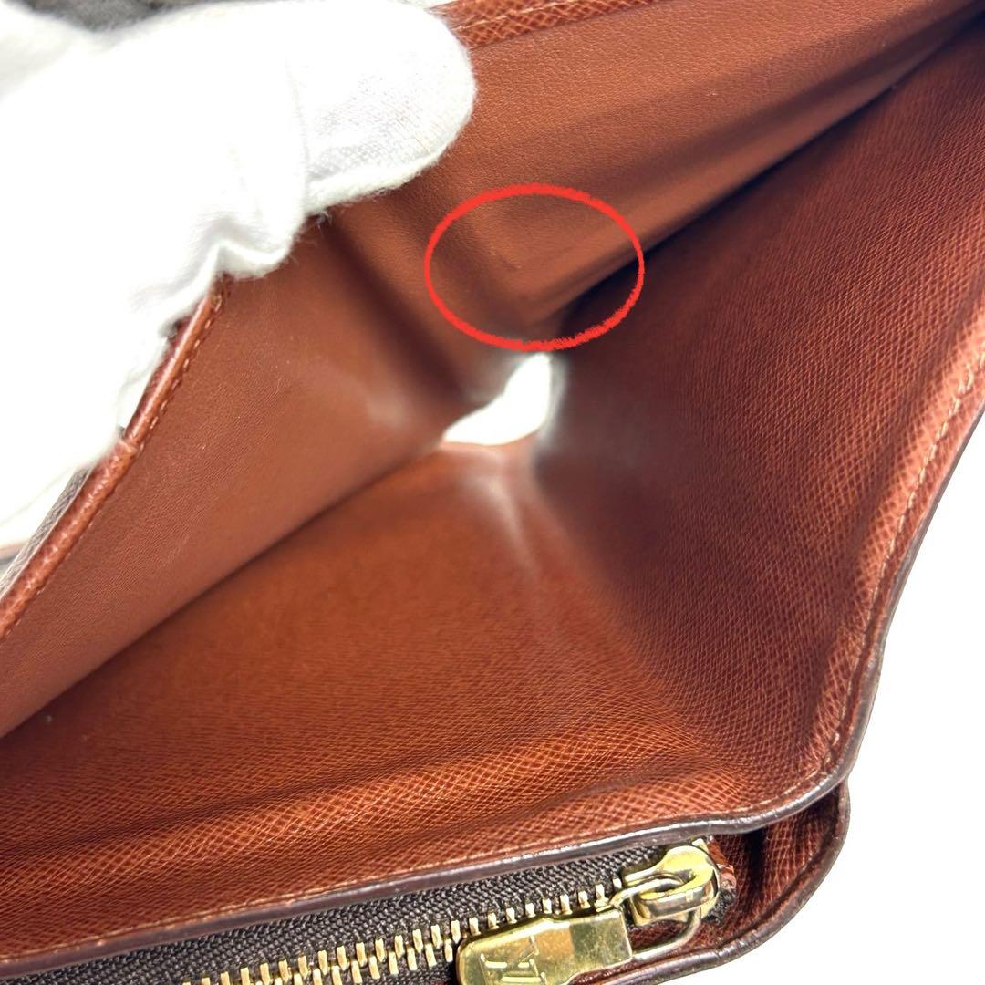 【美品】✅メンテ済み　ルイヴィトン　モノグラム　 ポルトパピエ　二つ折り財布