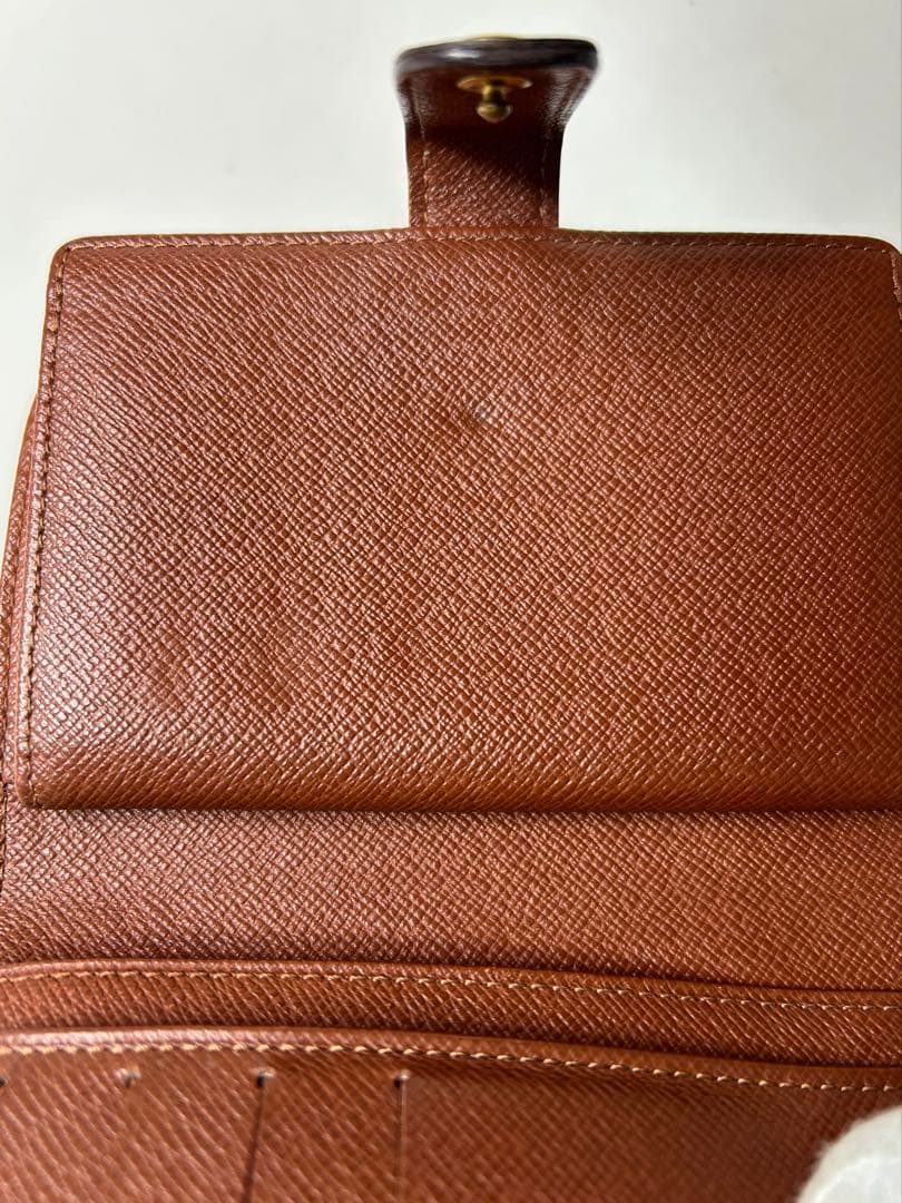 【美品】✅メンテ済み　ルイヴィトン　モノグラム　 ポルトパピエ　二つ折り財布