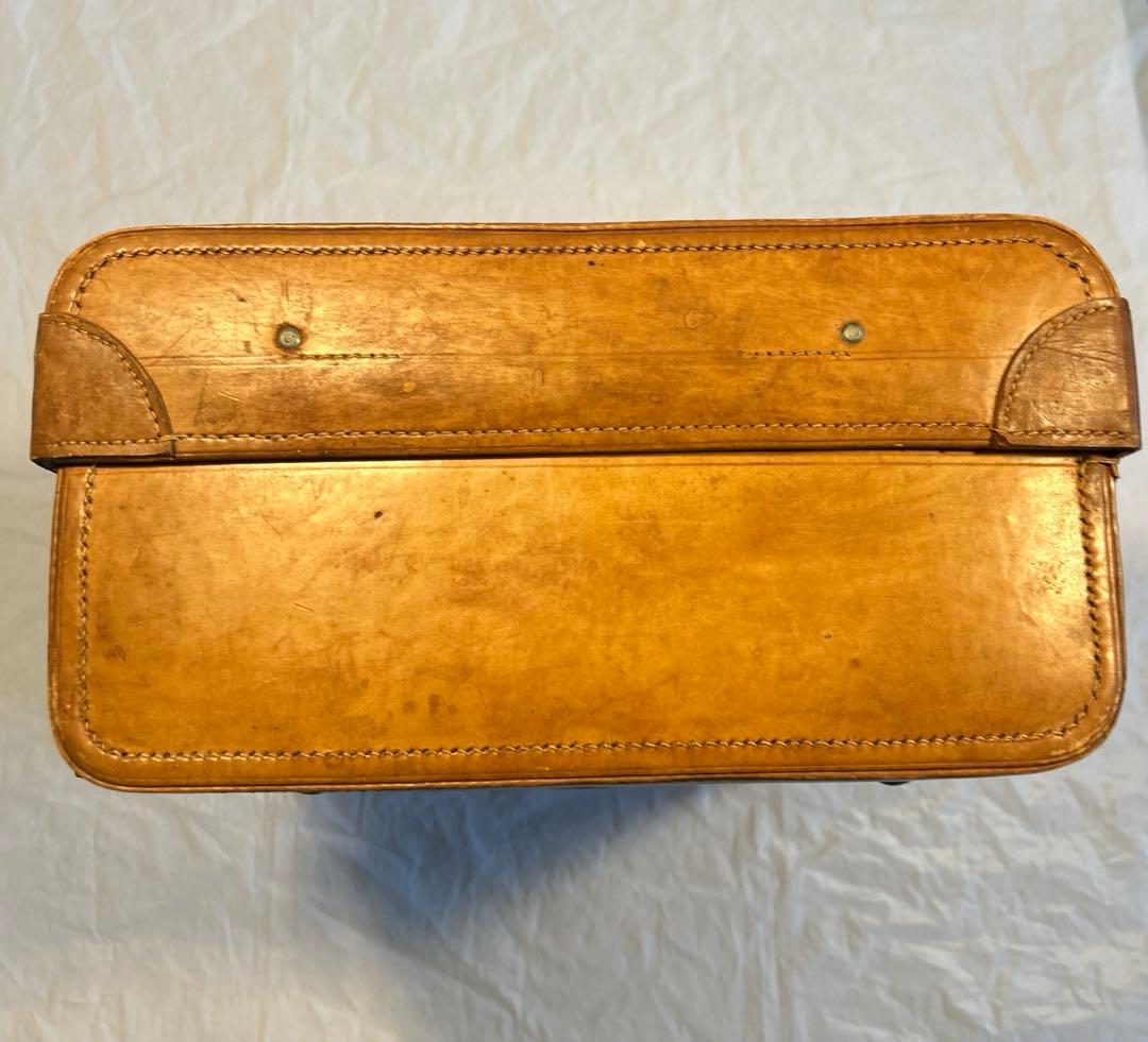 本革　レトロ　バッグ　キャリーケース