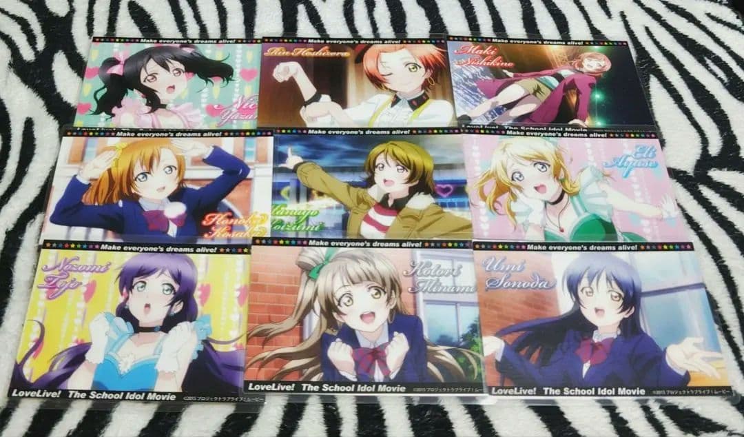 ラブライブ！μ’s キュアメイドカフェ ポストカード 全9種 ラミネート済