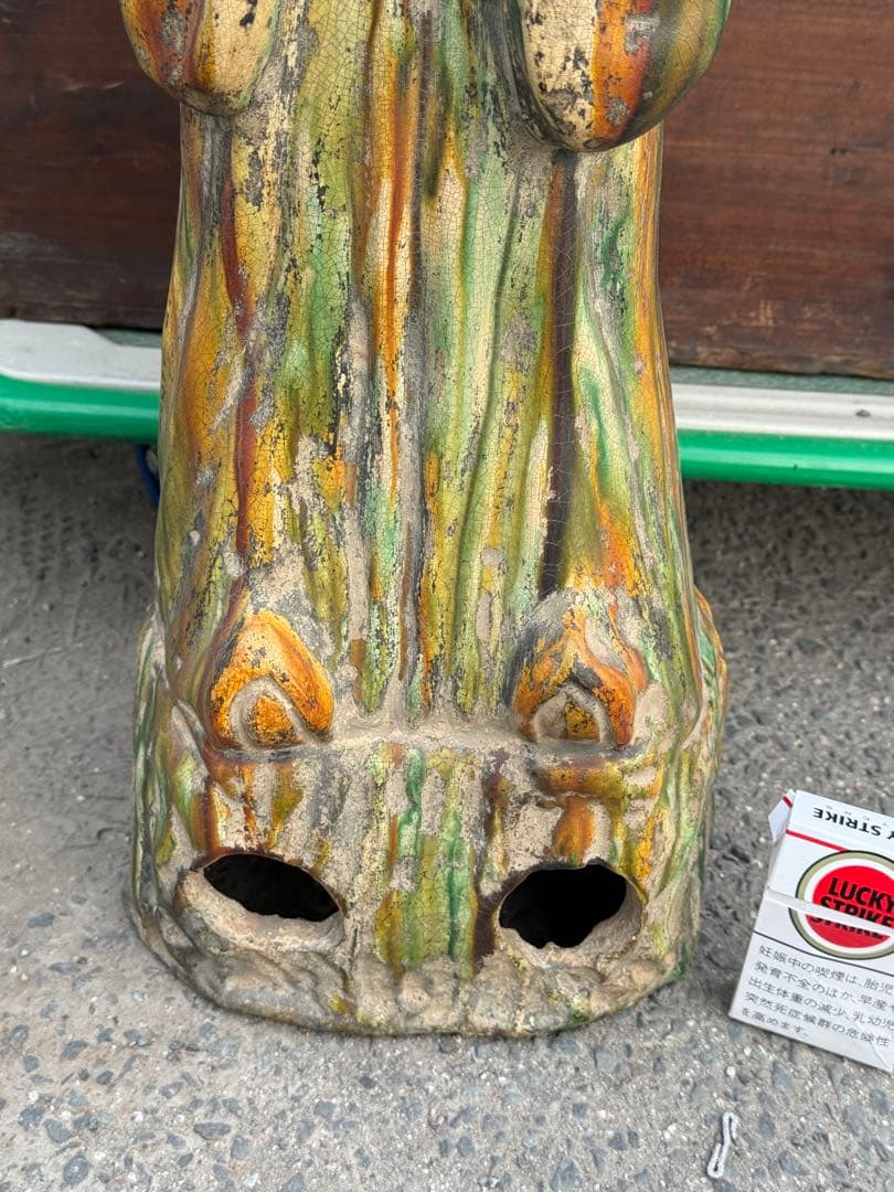 ‼️リサイクルFORTへフォロー‼️6/7唐物買取①‼️中国の唐三彩の神官像‼️