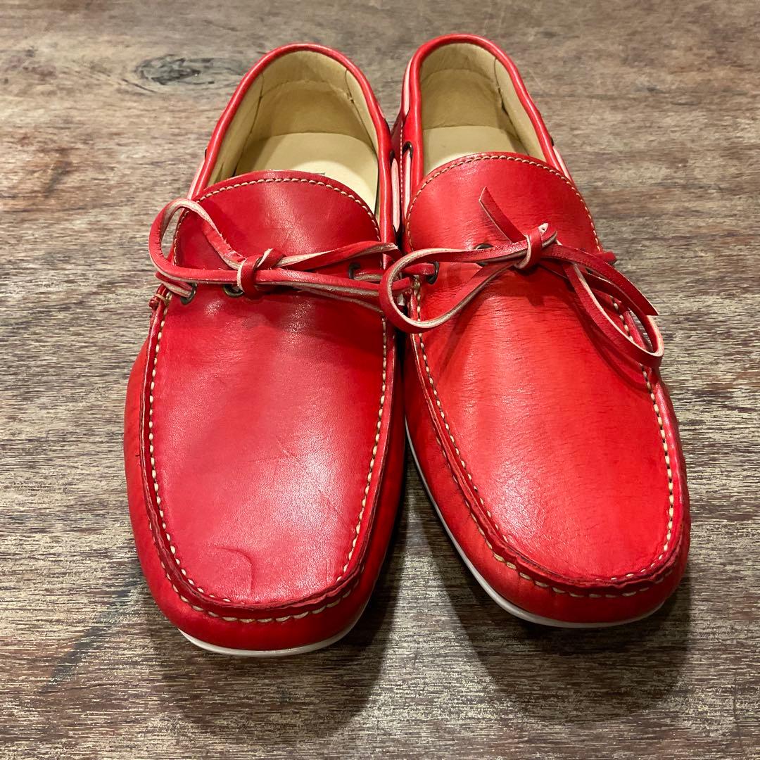 未使用品！エポカウォモ レザー ドライビングシューズ 1351 メンズ 40