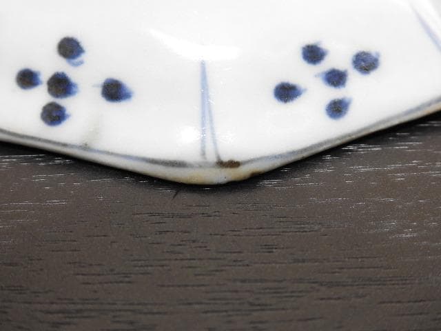伊万里　色絵八角小皿　5客　MA299