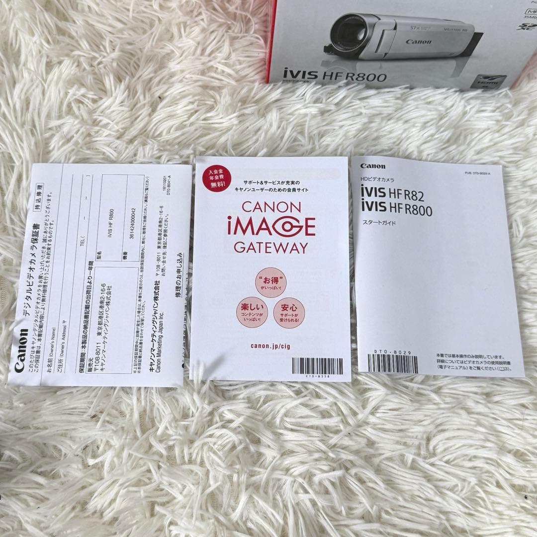美品⭐️Canon iVIS HFR800 ビデオカメラ 本体