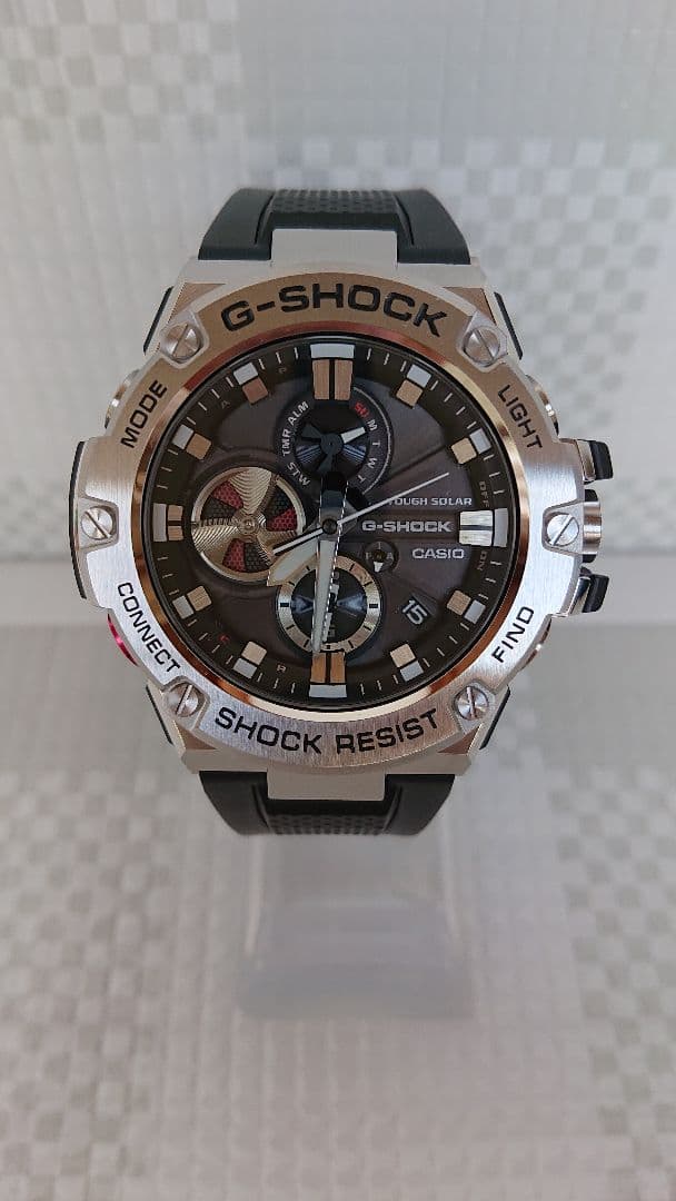 T*3様 G-SHOCK G-STEEL GST-B100-1AJF 美中古品。