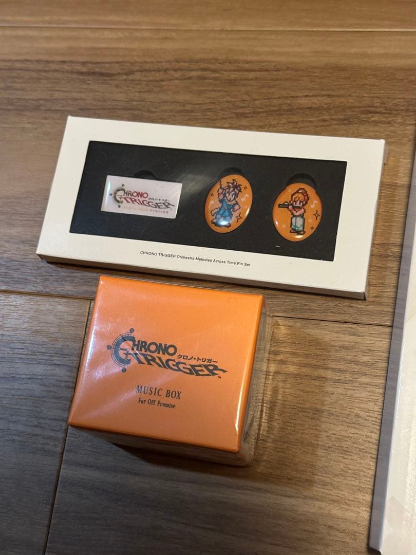 クロノトリガー 時を超える旋律 限定 アートボード ピンズ オルゴール セット