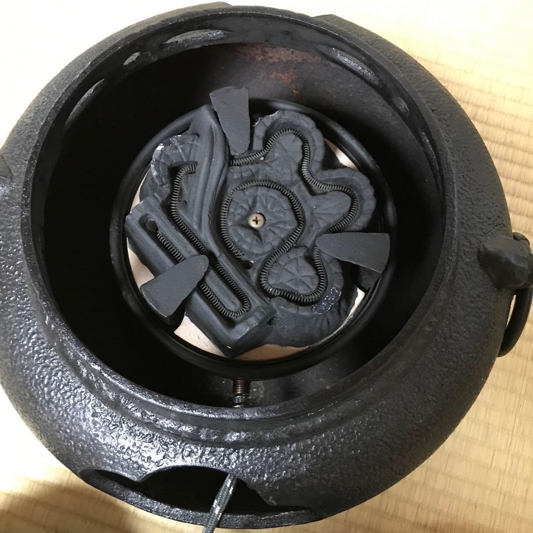 風炉　茶釜　電熱機のセット
