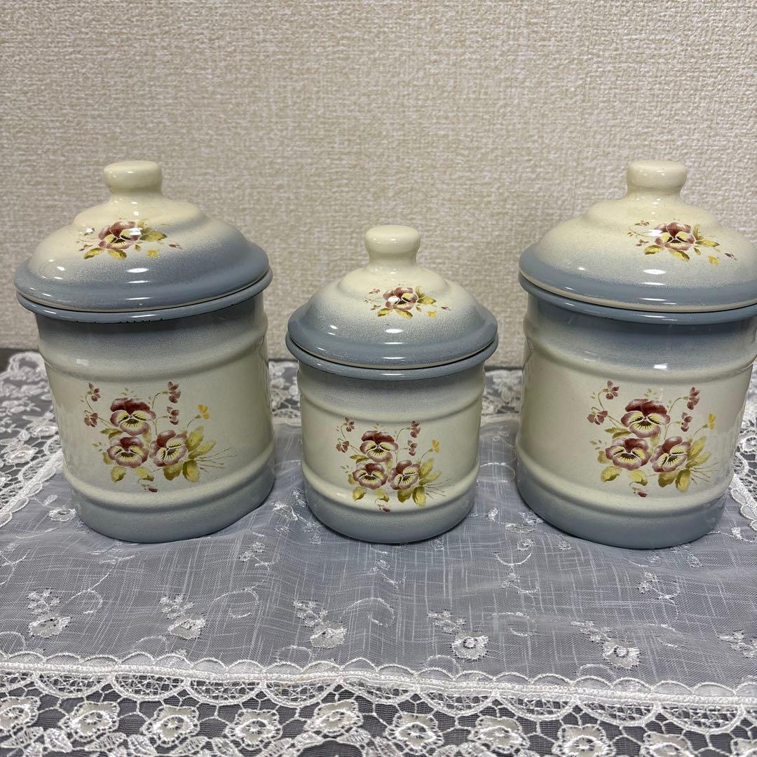 イマンパンジーブルー　キャニスター3個セット