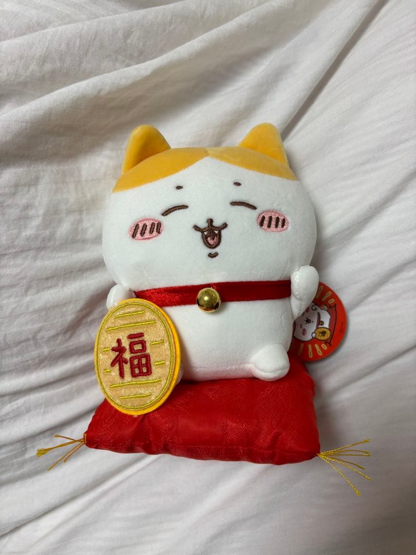 ハチワレ　招福　ぬいぐるみS 招き猫