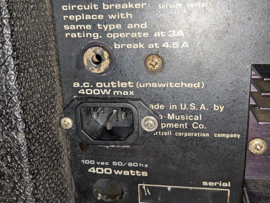 sunn concert bass ベース用アンプ