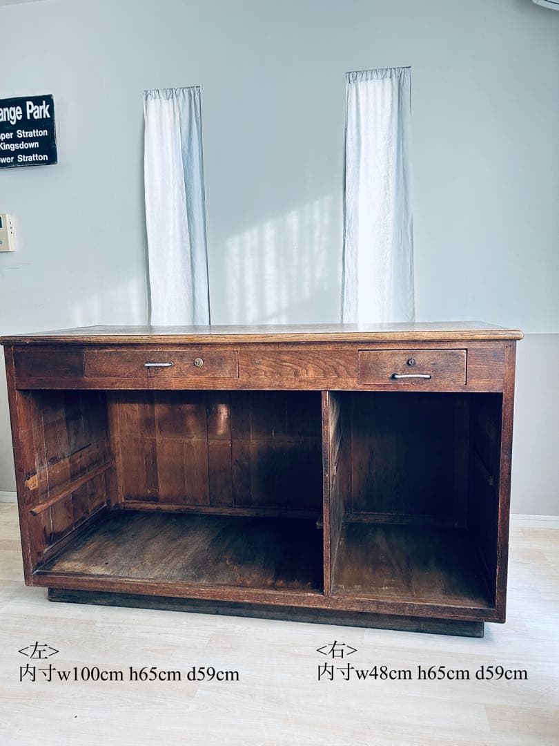 フランスアンティーク 家具 ショップカウンター アトリエ 作業台