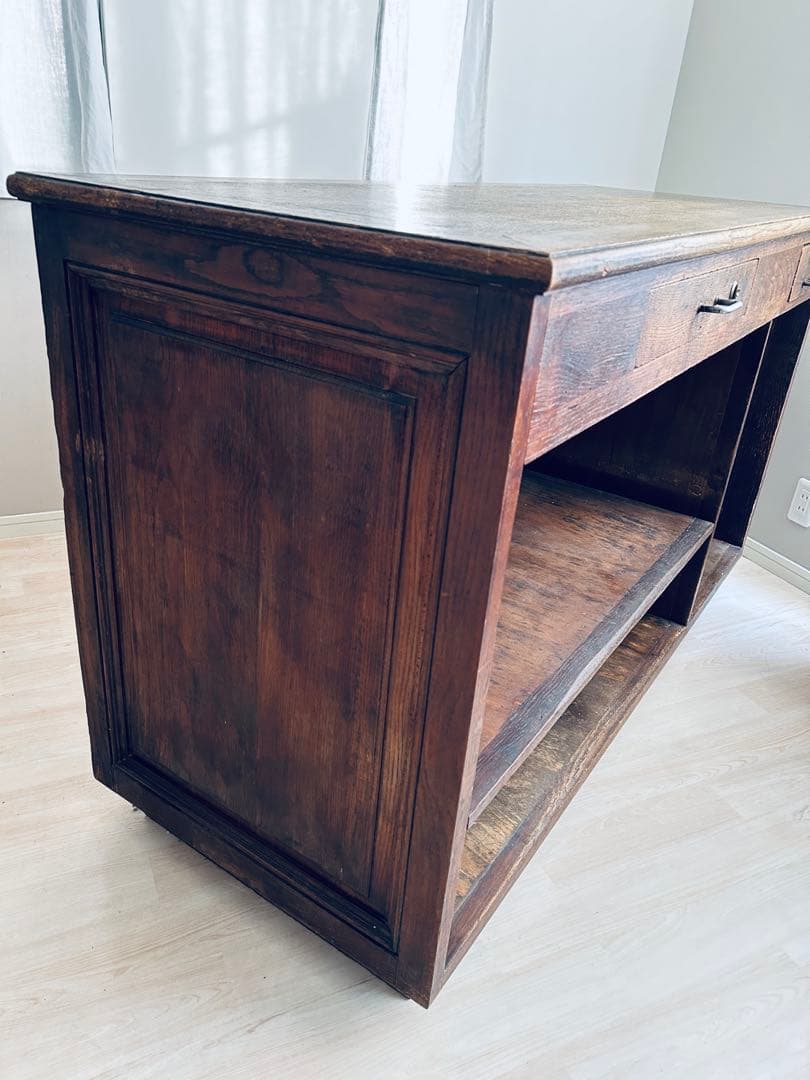 フランスアンティーク 家具 ショップカウンター アトリエ 作業台