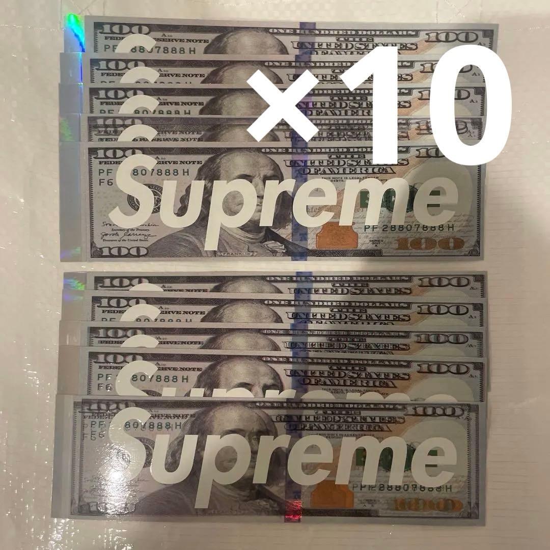 Supreme franklin box logo sticker 100ドル