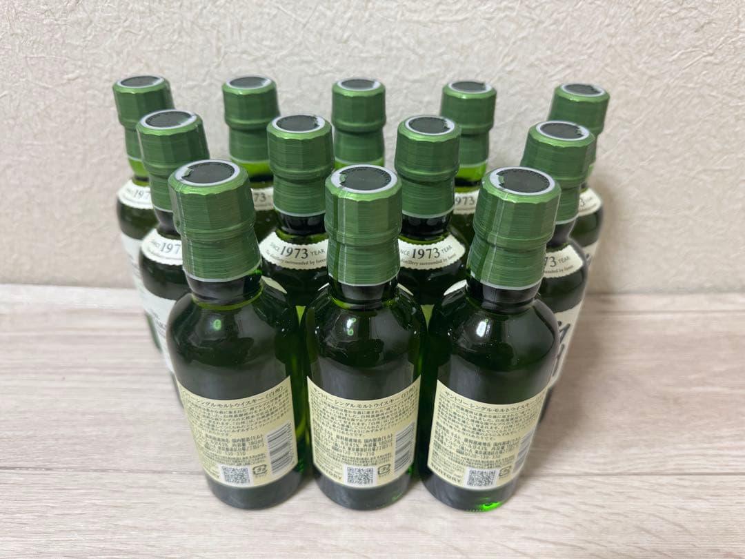 サントリーシングルモルトウイスキー白州　180ml　12本セット