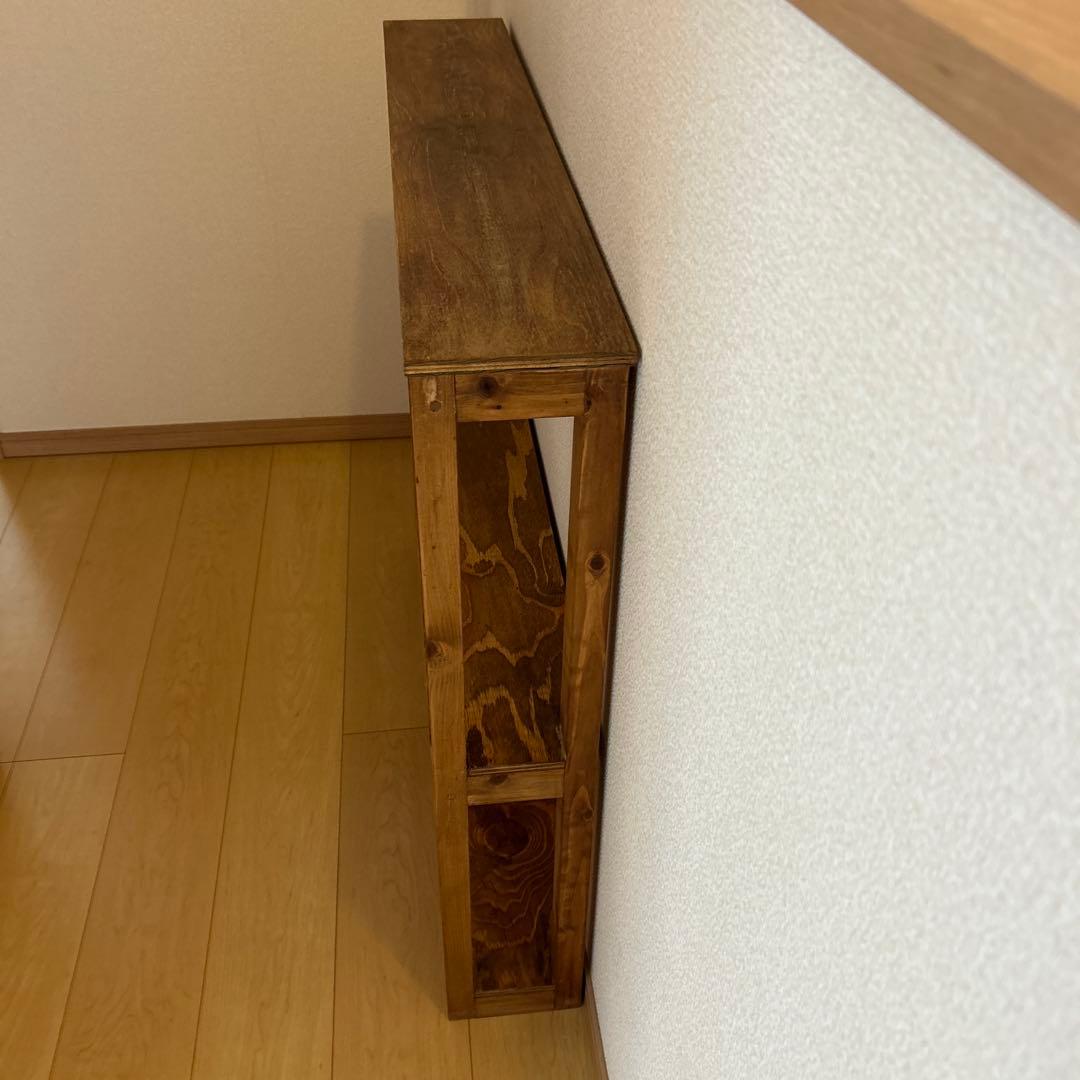 アンティーク風スリムラック　棚　ハンドメイド　飾り棚